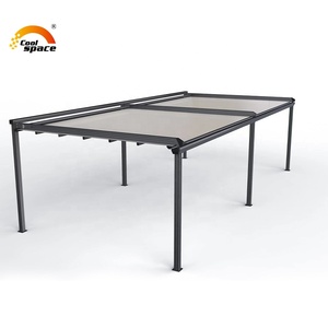 Pérgola eléctrica plegable de PVC personalizada, pérgola retráctil de techo con dosel retráctil - Product Image 5