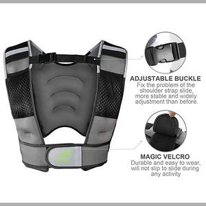 Chaleco con Peso para Entrenamiento Físico al Aire Libre, Material de PVC, Camiseta para Correr con Peso - Product Image 4