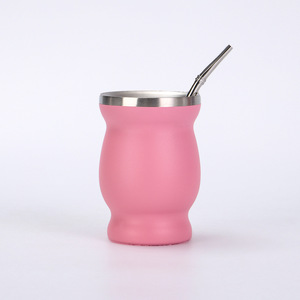 Tasse à maté de 8 oz avec poignée fixe, design incassable et résistant à l'usure pour le bureau et une utilisation quotidienne à long terme - Product Image 5