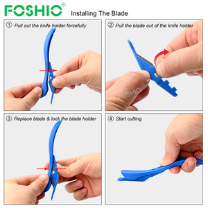 Foshio 자동차 스티커 데칼에 대한 디자인 백 종이 슬리터 커팅 나이프 사용자 정의 - Product Image 4