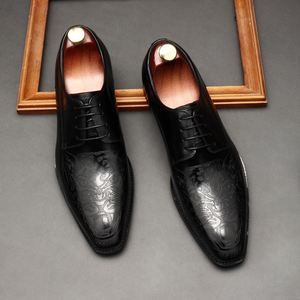 Nouvelles Chaussures de Bureau pour Hommes en Cuir Patchwork avec Dentelle, Printemps/Été, Grande Taille 38-44, Antidérapantes, Respirantes et Légères - Product Image 5