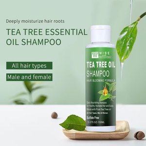 Shampooing naturel à l'huile d'arbre à thé Formule sans sulfate pour un contrôle durable de l'huile Alimentation en profondeur pour améliorer les frisottis Shampooing - Product Image 2