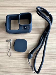 Funda de silicona caliente para GoPro Hero13 Marco protector negro con cubierta de lente Correa de muñeca Cordón <span class=keywords><strong>Go</strong></span> <span class=keywords><strong>Pro</strong></span> 13 12 - Product Image 2