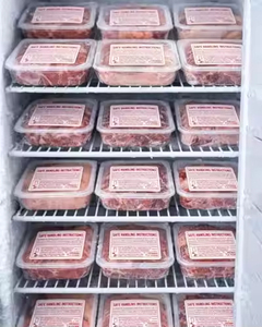 Wholesale Food Safe Handling Labels 2.25x1.125 Inch 1000 <b>Stickers</b> Per Roll Custom Print Meat Safety Information Adhesive Labels - Product Image 6