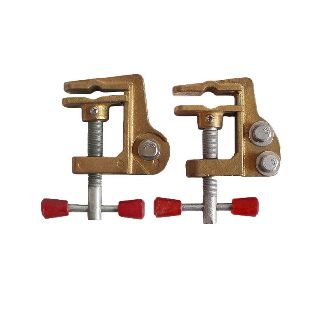 Electrical Brass or Aluminum Alloy Outdoor Grounding Clamp for Earth Rods TID POWER RTS-Grounding Clamp