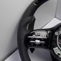 Volant en cuir et fibre de carbone avec LED pour Mercedes Benz W204 W205 W211 W212 W213 W167 W218 W221 W222 E63 C43 C63 AMG GT