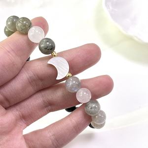 Bracelet en pierre naturelle avec perles de verre colorées, énergie positive, article à forte marge de profit, réduction sur les achats en volume - Product Image 5