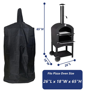 600D Heavy Duty Oxford pour four à <span class=keywords><strong>pain</strong></span> au charbon de bois BBQ Smoker Grill Outdoor Waterproof Protective Cover Pizza Four Cover - Product Image 2