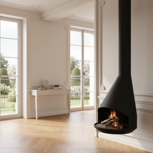 Chimenea <span class=keywords><strong>de</strong></span> <span class=keywords><strong>Leña</strong></span> Suspendida <span class=keywords><strong>de</strong></span> Alta Gama, Personalizada, para Interiores, con Diseño Contemporáneo, para Calefacción, Ideal para Sala <span class=keywords><strong>de</strong></span> Estar - Product Image 3