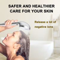 PROMO EXCEPTIONNELLE Douchette Pluie Haute Pression Réglable Éliminateur de Chlore Écologique Finition Chrome Poli Plastique ABS Usage Hôtelier