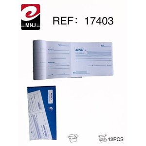 MNJ Receipt Book 17403 12Pcs Carbonless Duplicate For Business Use - Product Image 3