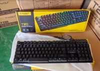 Clavier mécanique de jeu multilingue à 104 touches (russe/espagnol/arabe) - Rétroéclairage RVB, conception filaire silencieuse et ergonomique pour les joueurs professionnels