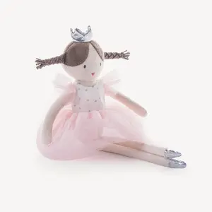 34Cm Kartun Kaki Panjang Gaya Nordic Boneka Peri Nordik dengan Gaun Tutu Balerina Lucu Berbagai Mainan Mewah Lembut & Enak Dipeluk