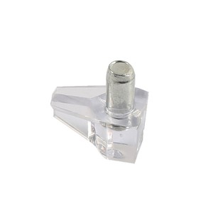 Support d'étagère triangulaire transparent en plastique, installation facile pour accessoires de quincaillerie de meubles et armoires - Product Image 2
