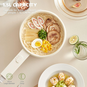 หม้อไฟฟ้าอเนกประสงค์เคลือบสารกันติด สำหรับนึ่งและต้มไข่ - Product Image 6