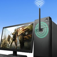 Adaptador WiFi USB 2.0 de 150Mbps para Portátil |   Antena de Alta Ganancia de 5dBi |   Compatible con Windows 11/10/8.1/7/XP |   En stock