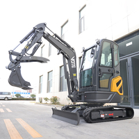 Envío Gratis Mini Excavadora de 3 Toneladas, 2 Toneladas, Motor Ce Euro5 Epa, Pequeña Excavadora de 3.5 Toneladas, Micro Excavadoras con Cucharón