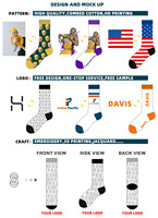 Vente en gros OEM personnalisé unisexe Designer plain Quarter cheville chaussette blanc haut équipage coloré femmes hommes couches chaussettes de sport personnalisées