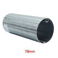 Tube de store rétractable en acier galvanisé, tube rond en aluminium