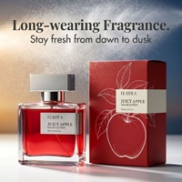 Eau de Parfum en Spray Juicy Apple Floral, Parfum Fruité Frais Longue Durée