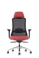 Chaise de bureau ergonomique moderne réglable en gros pour fabricants, chaise pivotante de jeu pour ordinateur, dossier haut en maille noire avec appui-tête