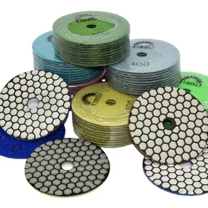 3 Step Resin Hand Quartz Granite Marble Stone Dry Diamond Polishing Pads