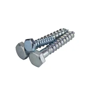 Zinc Plated Hex Head Self Tapping Screw Wood Screw for Wood Splitter with Top Point
