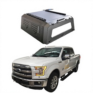 Capot de <span class=keywords><strong>camion</strong></span> verrouillable pour Ford F-150 avec barres de toit, auvent de chargement robuste et résistant aux intempéries pour pick-up, utilisation extérieure - Product Image 1