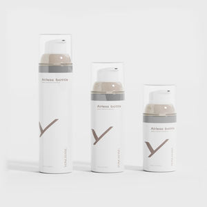 Luxus Kunststoff PP 30ml 50ml 75ml Airless <span class=keywords><strong>Pump</strong></span> flasche für Gesicht Augen creme Lotion <span class=keywords><strong>Shampoo</strong></span> Custom Logo Zylinder Kosmetik verpackung - Product Image 3