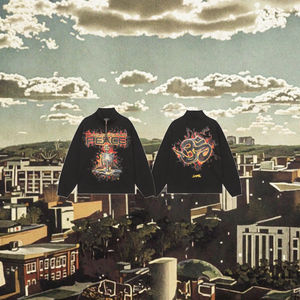 Sudadera con Capucha Personalizada de Algodón 100%, Estilo Urbano, Informal, con Estampado de Letras, Cuello Alto, Transpirable, Manga Larga, para Otoño e Invierno - Product Image 3