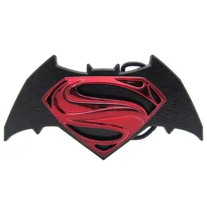 zinc alloy super man and bat man usa belt buckles