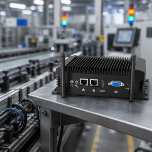 Dubbele NIC Mini PC Intel <span class=keywords><strong>Core</strong></span> I3 6167U CPU DDR4 RAM NVMe SSD 2 LAN 2 COM 2 Display Ingebouwde Industriële <span class=keywords><strong>Computer</strong></span> - Product Image 1