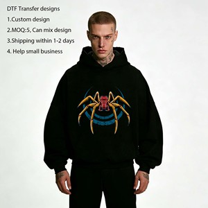 Autocollant de transfert thermique en plastisol DTF prêt à presser, motif araignée, pour t-shirt, vente en gros - Product Image 1