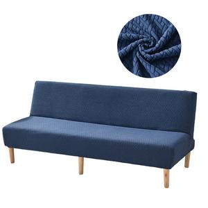 ठोस रंग लोचदार सभी समावेशी सोफे बिस्तर को कवर करते हैं बिना आर्मरेस्ट के तीन आयामी जैक्वार्ड - Product Image 4