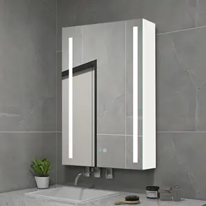 Armadio a specchio intelligente da bagno produttore Touch Screen a Led illuminato armadio a parete Led con specchio