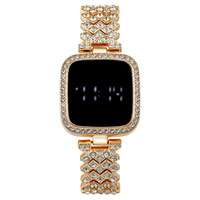 Montre électronique LED carrée simple et élégante pour femme, style tendance, vente en gros Fenyi