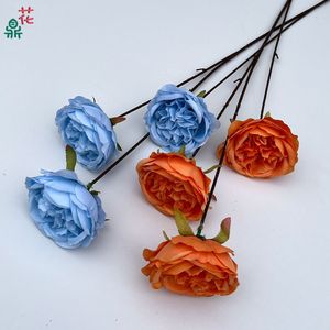Grandes fleurs artificielles en soie Austin pour décoration de mariage, bouquet fait main - Product Image 3
