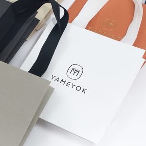Boyang – sac en papier pliable avec poignée, Design personnalisé, petit emballage de bijoux - Product Image 6