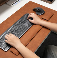 Ensemble de tapis de jeu en cuir rétro de haute qualité pour e-sport, 6 pièces, écologique, durable, empilable