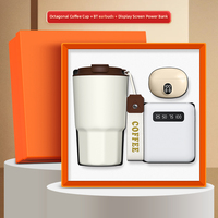 Vente en gros Coffret cadeau promotionnel Sublimation Mug + Écouteurs + Power Bank Coffrets cadeaux d'affaires