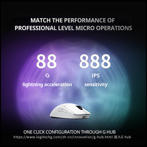 Souris de jeu sans fil G PRO X Superlight 2 <span class=keywords><strong>SE</strong></span> avec rétroéclairage RGB, capteur <span class=keywords><strong>HERO</strong></span> 2 de 60 g, 44 000 DPI, 888 IPS, 6 boutons, pour droitiers et gauchers - Product Image 6