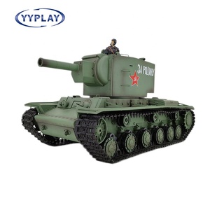 Henglong 3949-1 PRO 1/16 Char de combat militaire soviétique <span class=keywords><strong>KV</strong></span>-2 RC 2.4Ghz avec tir de billes, fumée et radiocommande, modèle MT - Product Image 2