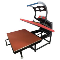 Presse à chaud pneumatique grand format 80x100cm, machine de sublimation double station pour l'impression textile de maillots de sport