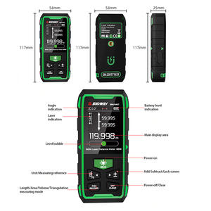 स्ंडवे दोहरे हरे रंग के रेंजफाइंडर आउटडोर अनुकूलित 60 मीटर/120 मीटर एंटो-स्क्रीन रोटेशन लॉक चुंबकत्व डिजिटल कोण लेजर दूरी मीटर - Product Image 5