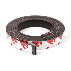 High Quality Rubber Magnet Neodymium Magnetic Tape With 3M Adhesive Backing Magnetic Sheet for Office, School education