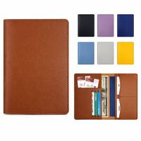 Dompet Paspor Kulit PU Kapasitas Besar Multi-Slot, Penutup Paspor Multi-Warna