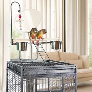 Toptan ekstra büyük beyaz Metal kuş kafesi rahat demir tohum Catcher için hayvan düğün dekoratif kuş uçuş kafesleri - Product Image 4