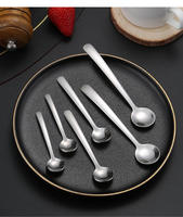 Mini-cuillère en acier inoxydable 304, compatible lave-vaisselle, pour la cuisine, le sel, le café, la préparation de boissons, la table