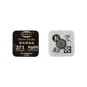 Factory Wholesale Medical Grade Button Cell <strong>SR920SW</strong> <strong>371</strong> 1.55V for Health Monitors Watches and Micro-sensors - Product Image 1