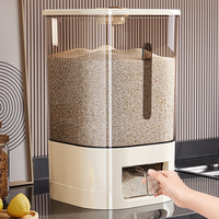Pressez le seau de riz pour sceller le récipient de stockage de farine de réservoir de stockage de qualité alimentaire domestique contre les insectes et l'humidité